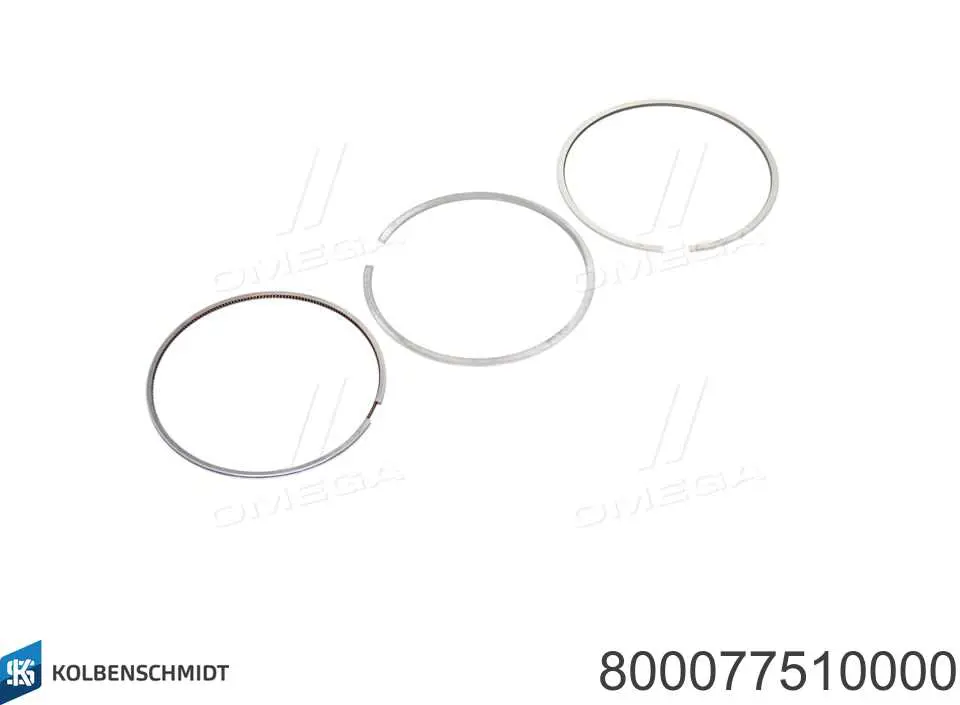 800077510000 Kolbenschmidt Кільця поршневі на 1 циліндр, STD.
