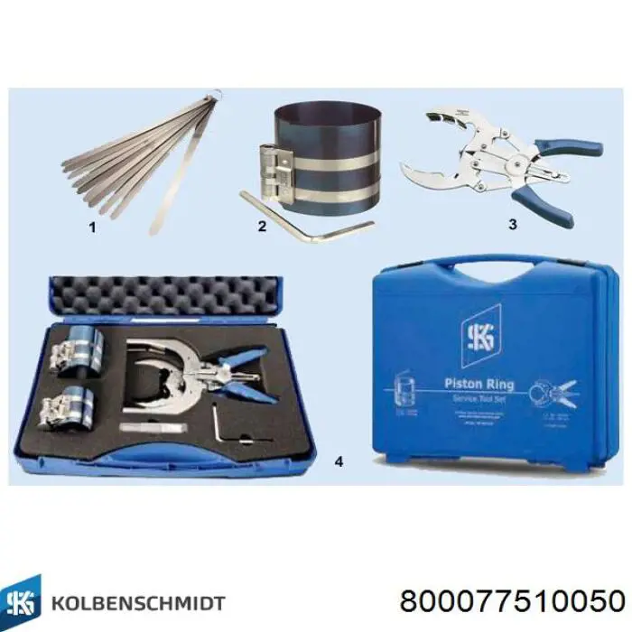 02814N2 Mahle Original Кільця поршневі на 1 циліндр, 2-й ремонт (+0,50)
