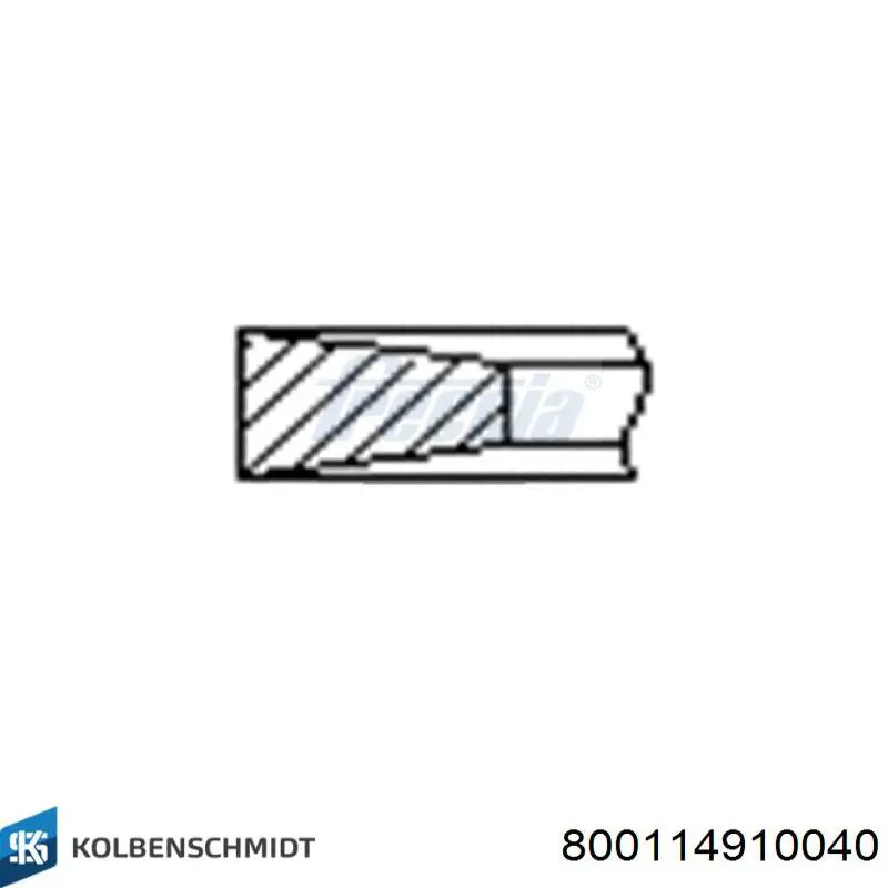 Кільця поршневі на 1 циліндр, 2-й ремонт (+0,50) 500054822 Iveco