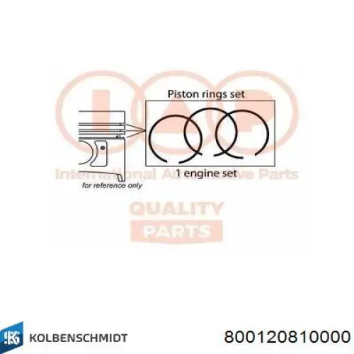 021RS101100N0 Mahle Original Кільця поршневі на 1 циліндр, STD.