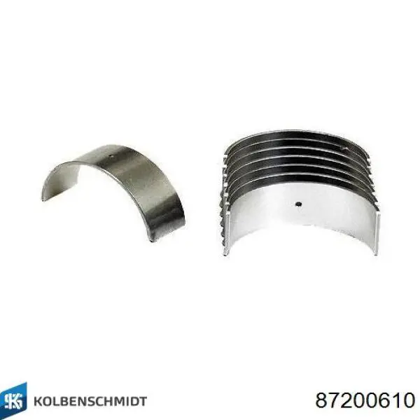 Вкладиші колінвала, шатунні, комплект, 1-й ремонт (+0,25) Kolbenschmidt 87200610 ціна, від 13.23 USD