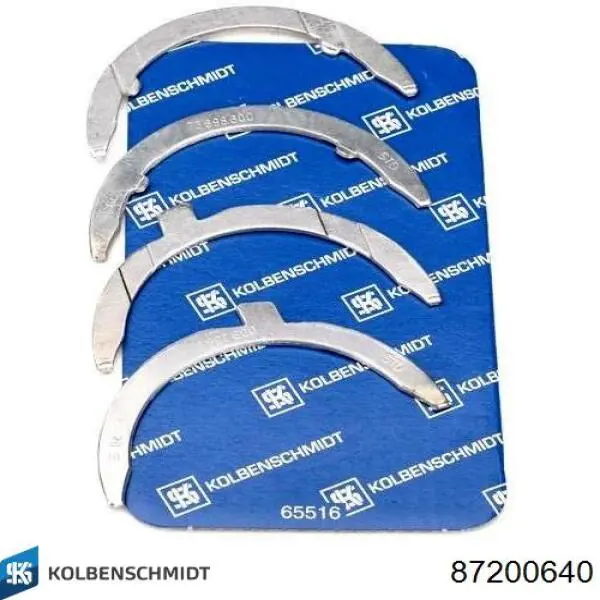 87200640 Kolbenschmidt Підшипник коленвала, шатунний, комплект, 4-й ремонт (+1,00)