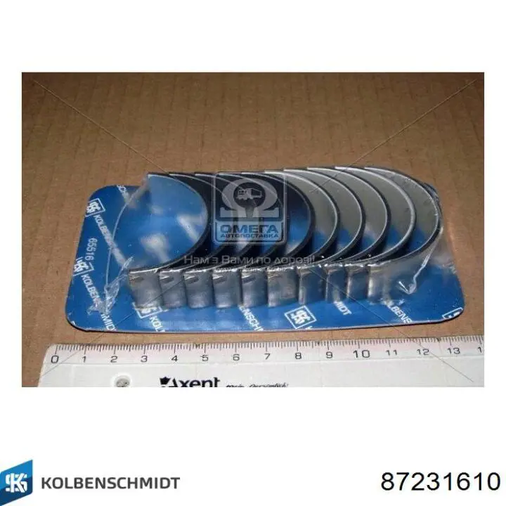 Купити 87231610 Kolbenschmidt Вкладиші колінвала, шатунні, комплект, 1-й ремонт (+0,25)