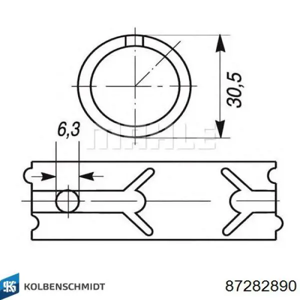 77734690 Kolbenschmidt Втулка верхньої головки шатуна
