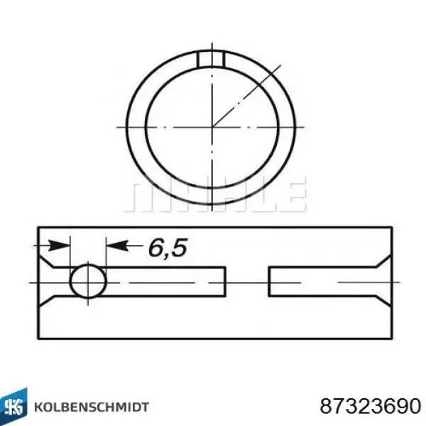 Втулка шатуна 87323690 Kolbenschmidt
