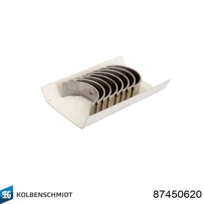 Вкладиші колінвала, шатунні, комплект, 2-й ремонт (+0,50) Kolbenschmidt 87450620 ціна, від 19.62 USD