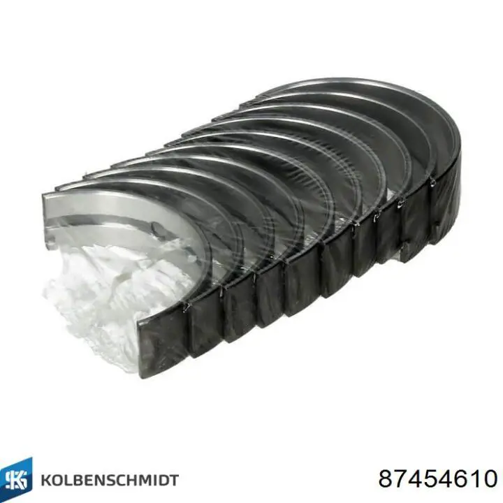 Купити 87454610 Kolbenschmidt Вкладиші колінвала, корінні, комплект, 1-й ремонт (+0,25)