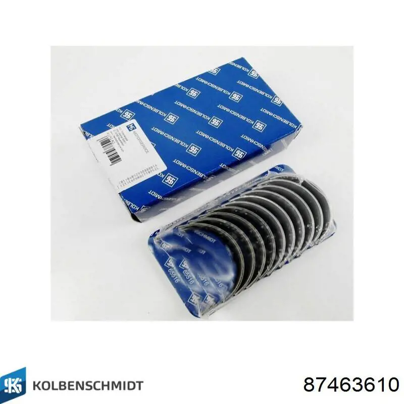 Вкладиші колінвала, шатунні, комплект, 1-й ремонт (+0,25) Kolbenschmidt 87463610 ціна, від 15.98 USD