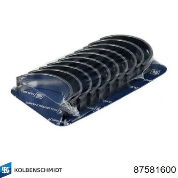 Вкладиші коленвала, корінні, комплект, стандарт (STD) Kolbenschmidt 87581600 ціна, від 22.27 USD