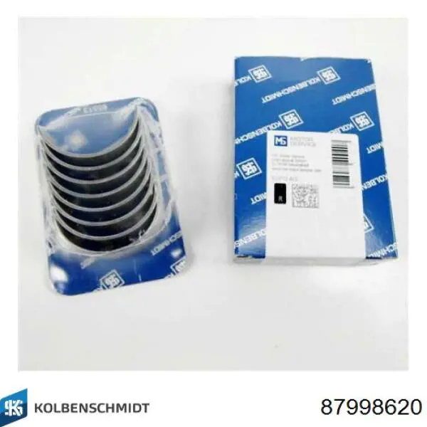 87998620 Kolbenschmidt Вкладиші коленвала, шатунні, комплект, 2-й ремонт (+0,50)