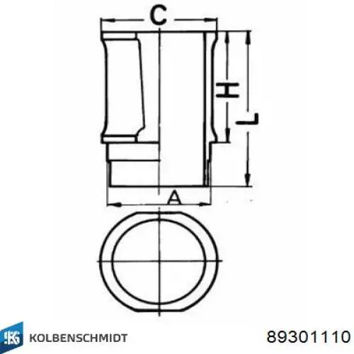 Гільза поршнева Kolbenschmidt 89301110 ціна, від 37.86 USD