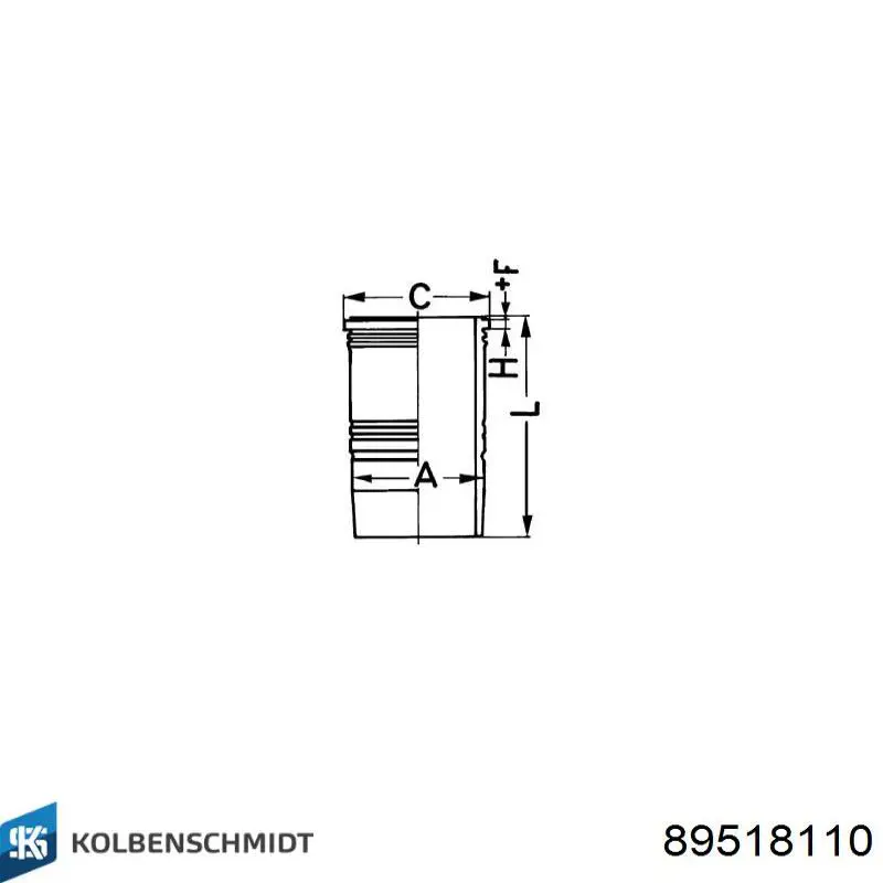 Гільза поршнева Kolbenschmidt 89518110 ціна, від 83.40 USD