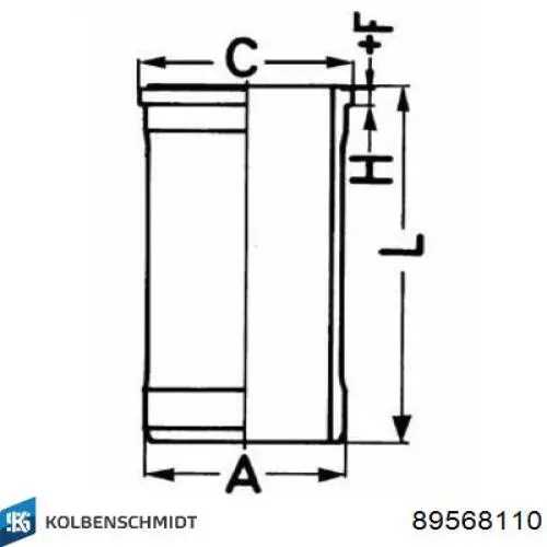 Гільза поршнева Kolbenschmidt 89568110 ціна, від 105.54 USD