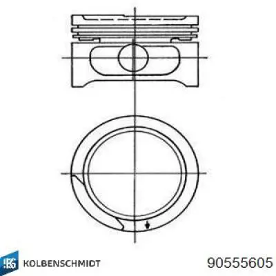Купити 90555605 Kolbenschmidt Поршень в комплекті на 1 циліндр, STD