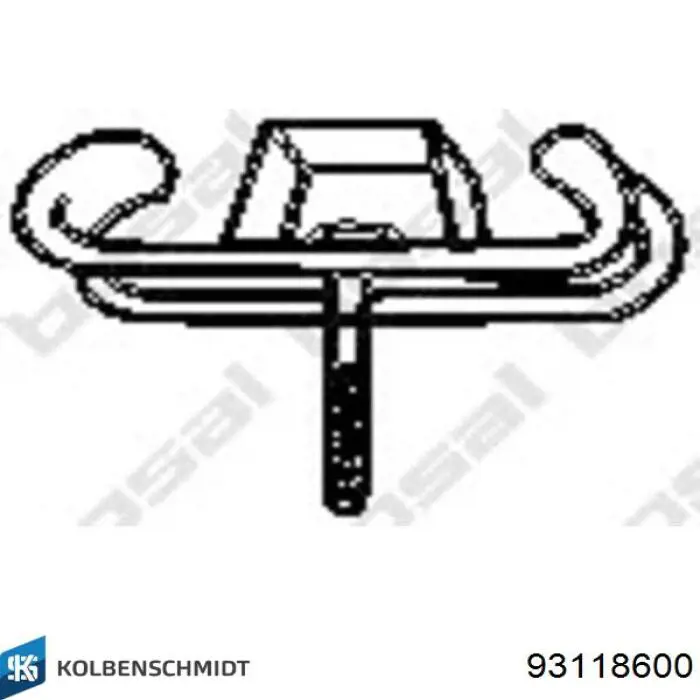 Купити 93118600 Kolbenschmidt Поршень в комплекті на 1 циліндр, STD