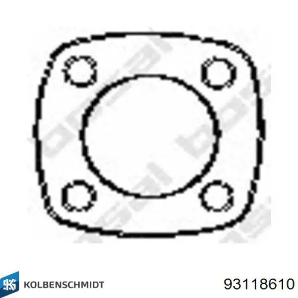 Поршень в комплекті на 1 циліндр, 3-й ремонт (+0,60) 93118610 Kolbenschmidt