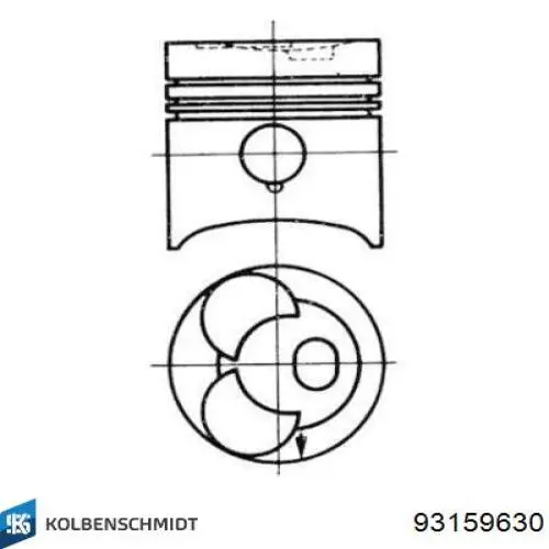 Купити 1028940011 Mopart Поршень в комплекті на 1 циліндр, 4-й ремонт (+1,00)