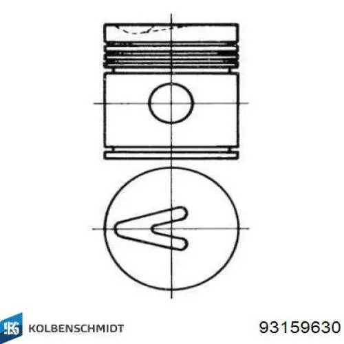 1028940011 Mopart Поршень в комплекті на 1 циліндр, 4-й ремонт (+1,00)