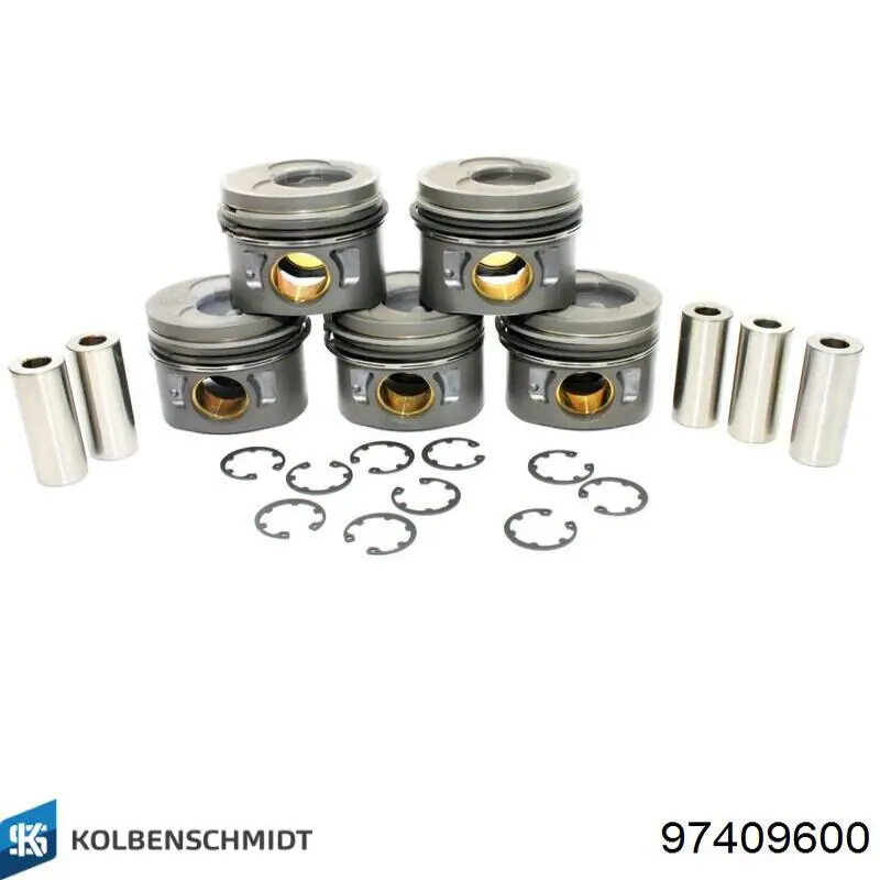 Поршень в комплекті на 1 циліндр, STD Kolbenschmidt 97409600 ціна, від 78.13 USD