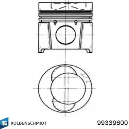 Поршень в зборі Kolbenschmidt 99339600 ціна, від 92.21 USD