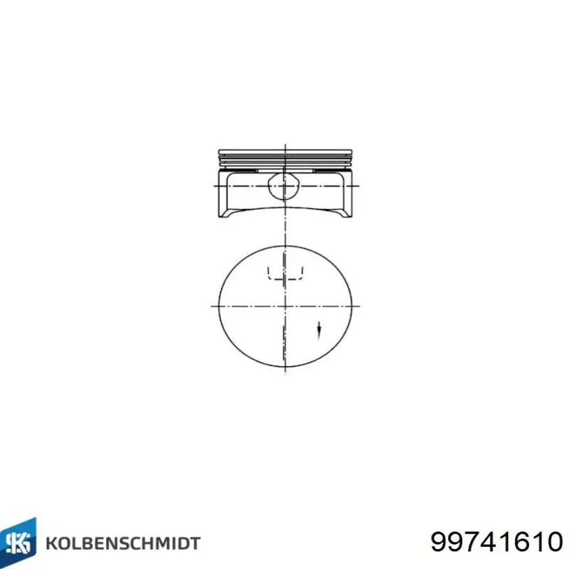 0624113 Opel Поршень в зборі