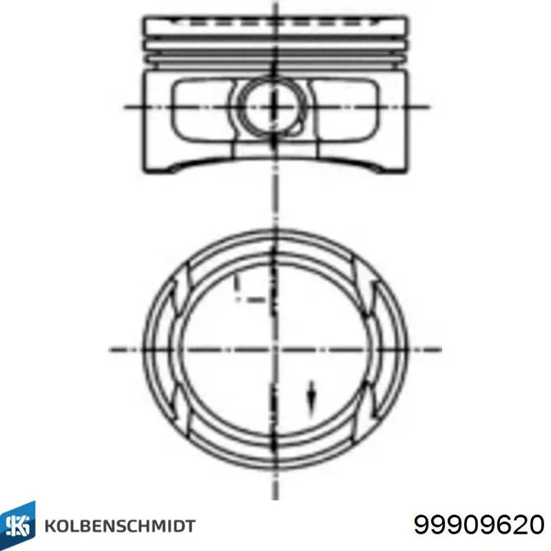 Поршня, 2-й ремонт (+0,50) Mahle Original 306401 ціна, від 57.27 USD