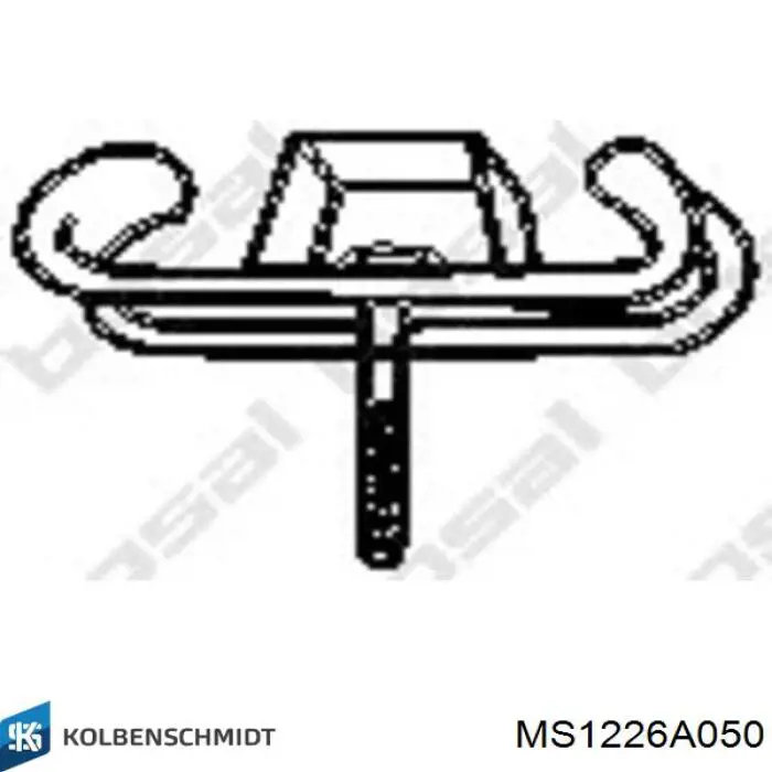 MS1226A050 Kolbenschmidt Вкладиші колінвала, корінні, комплект, 2-й ремонт (+0,50)