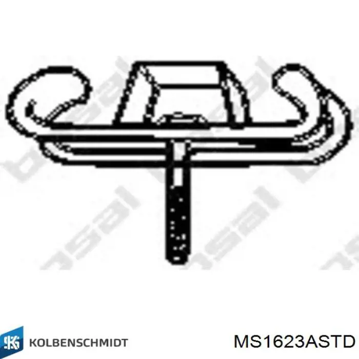 Купити MS1623ASTD Kolbenschmidt Вкладиші колінвала, корінні, комплект, стандарт (STD)