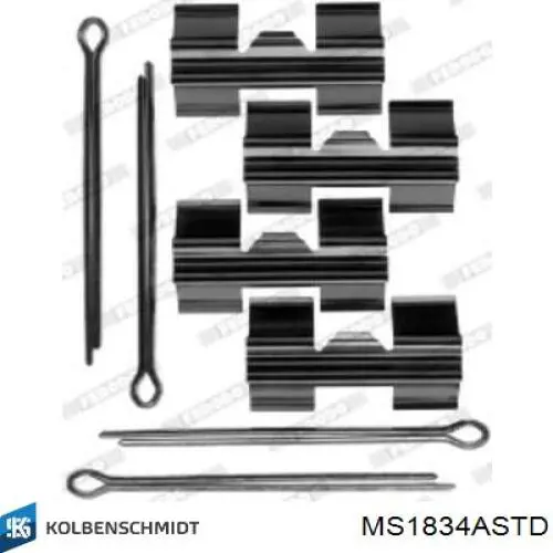 Вкладиші коленвала, корінні, комплект, стандарт (STD) Kolbenschmidt MS1834ASTD ціна, від 22.53 USD