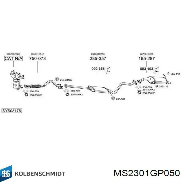 Вкладиші колінвала, корінні, комплект, 2-й ремонт (+0,50) M606H050 Taiho