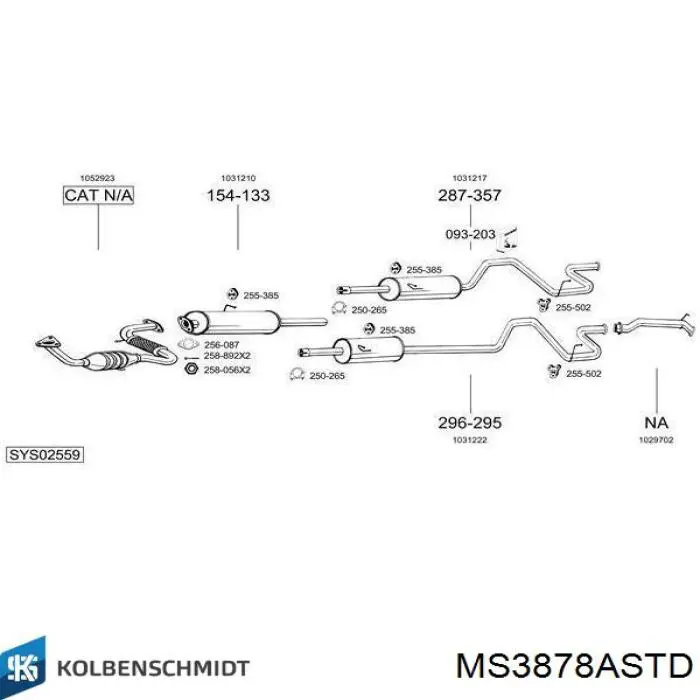 Купити MB5256AM King Вкладиші колінвала, корінні, комплект, стандарт (STD)