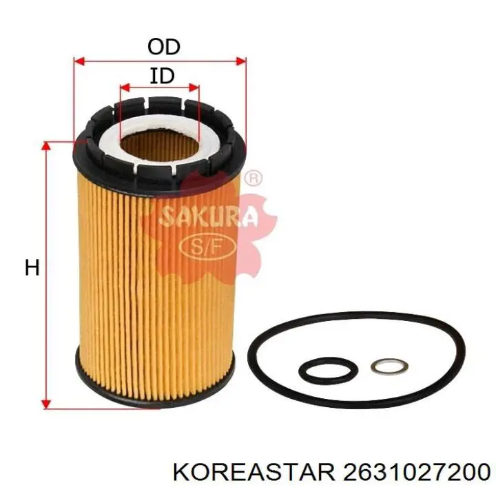 2631027200 Koreastar Фільтр масла