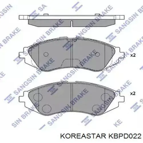 Гальмівні колодки Koreastar KBPD022 ціна, від 11.27 USD