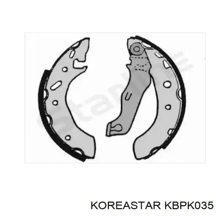 Купити KBPK035 Koreastar Задні колодки