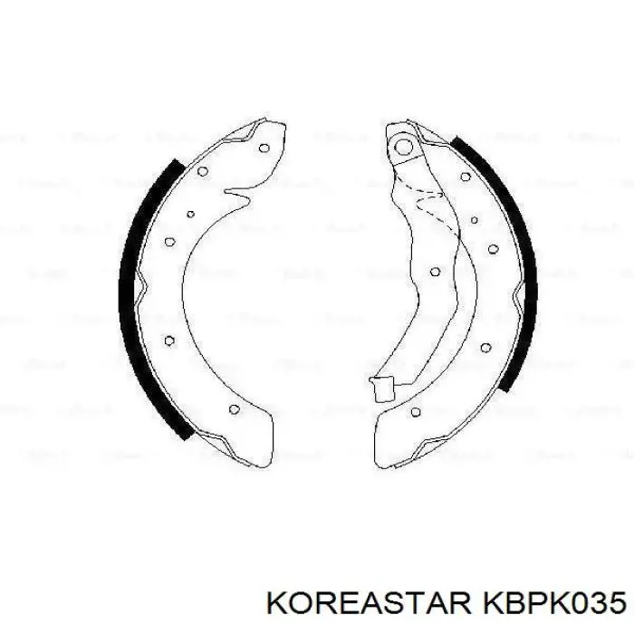Задні гальмівні колодки Koreastar KBPK035 ціна, від 16.30 USD