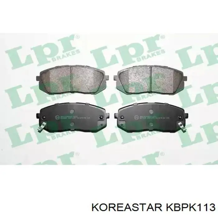 Купити KBPK113 Koreastar Колодки гальмівні передні, дискові
