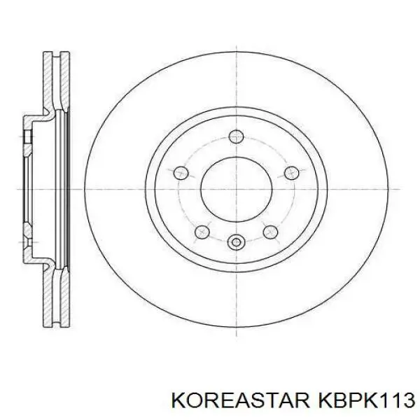 Гальмівні колодки Koreastar KBPK113 ціна, від 18.18 USD
