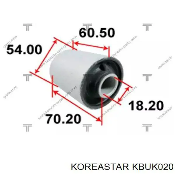 KBUK020 Koreastar сайлентблок переднього нижнього важеля