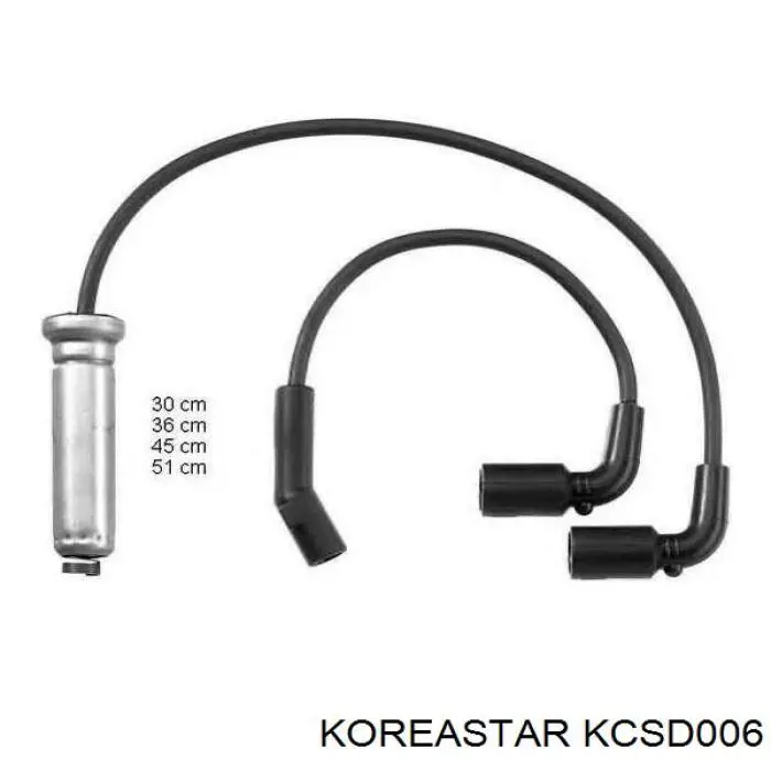 KCSD006 Koreastar дріт високовольтні, комплект