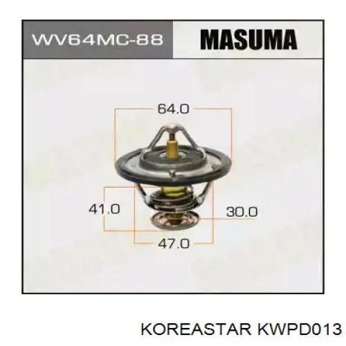 KWPD013 Koreastar помпа водяна, (насос охолодження)