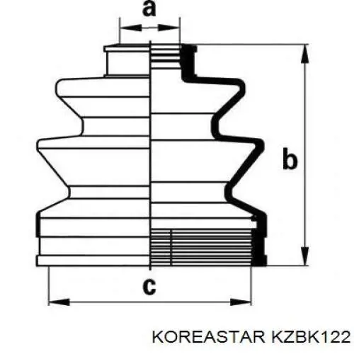 Пильник шарніра кутових швидкостей зовнішній передній KIA Rio I хетчбек (DC) (2000 - 2006) ціна, від 4.50 USD