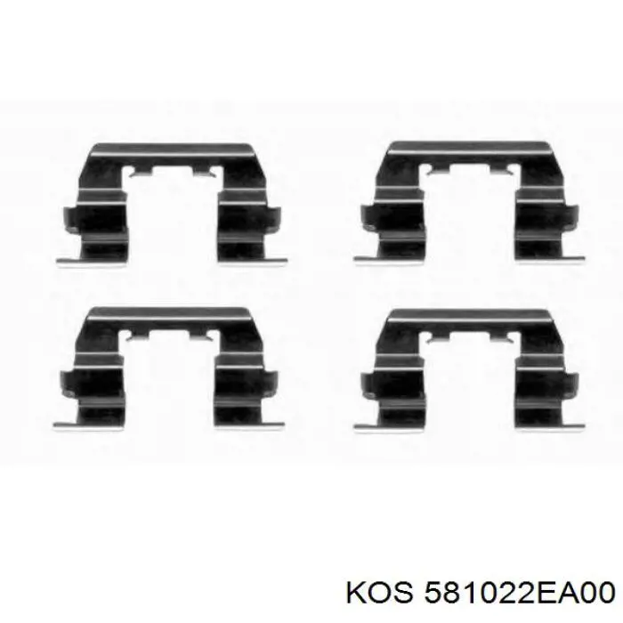 Ремкомплект супорту гальмівного переднього 581022EA00 KOS