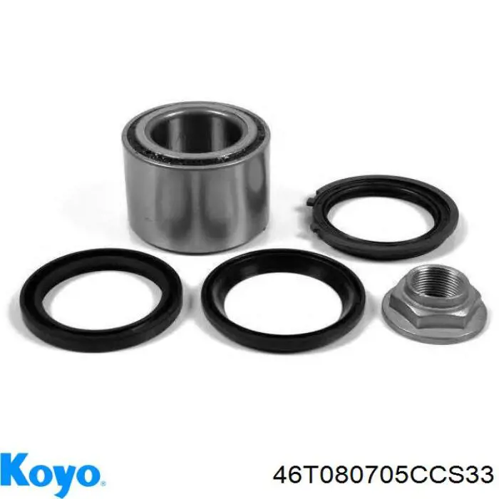Підшипник маточини задньої Koyo 46T080705CCS33 ціна, від 22.80 USD