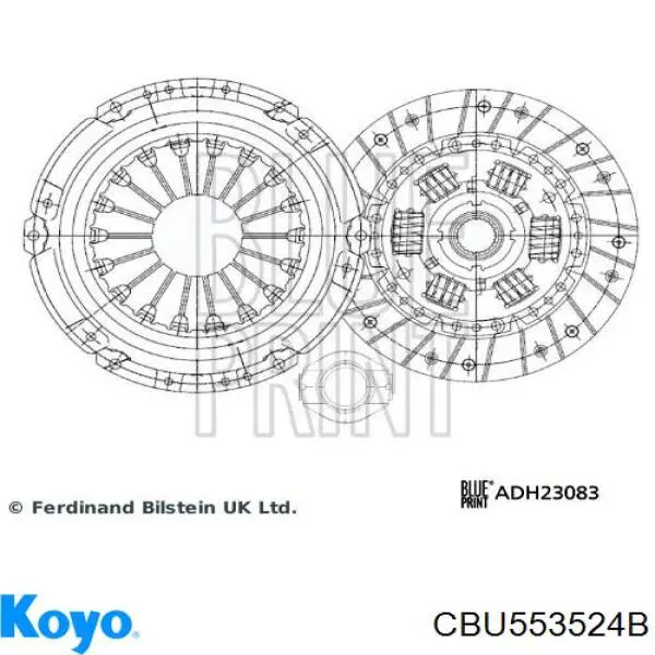 Купити CBU553524B Koyo Підшипник включення зчеплення
