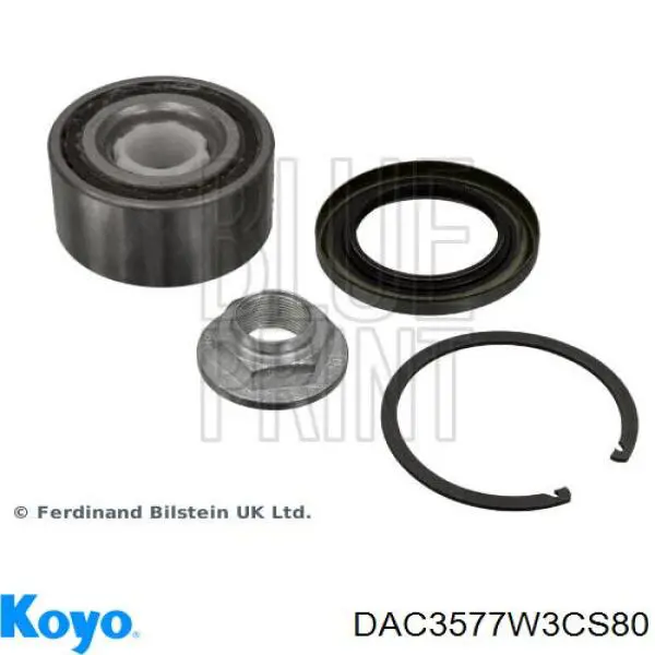 DAC3577W3CS80 Koyo Підшипник маточини передньої