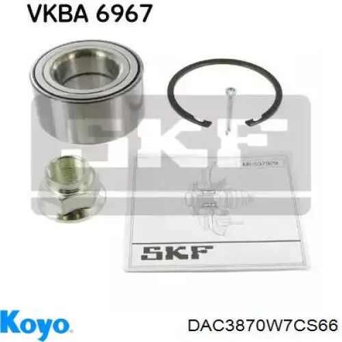 Комплект підшипник маточини передньої Koyo DAC3870W7CS66 ціна, від 19.85 USD