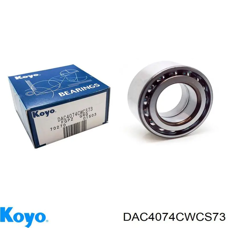 Комплект підшипник маточини передньої Koyo DAC4074CWCS73 ціна, від 18.22 USD