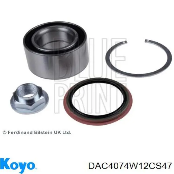 Комплект підшипник маточини передньої Koyo DAC4074W12CS47 ціна, від 19.88 USD