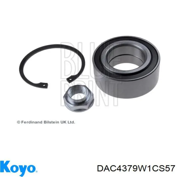 Комплект підшипник маточини передньої Koyo DAC4379W1CS57 ціна, від 26.30 USD