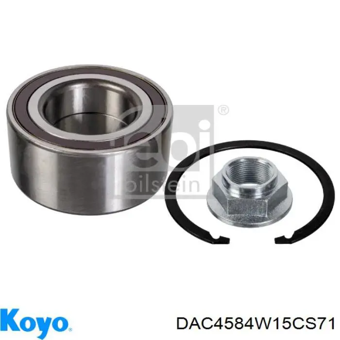 Комплект підшипник маточини передньої Koyo DAC4584W15CS71 ціна, від 41.32 USD